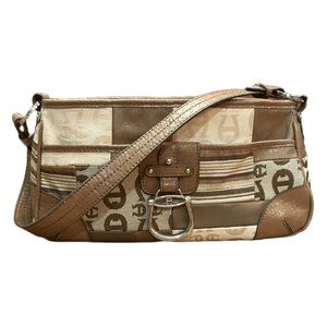ETIENNE AIGNER Vintage Patchwork Shoulder Bag Purse
